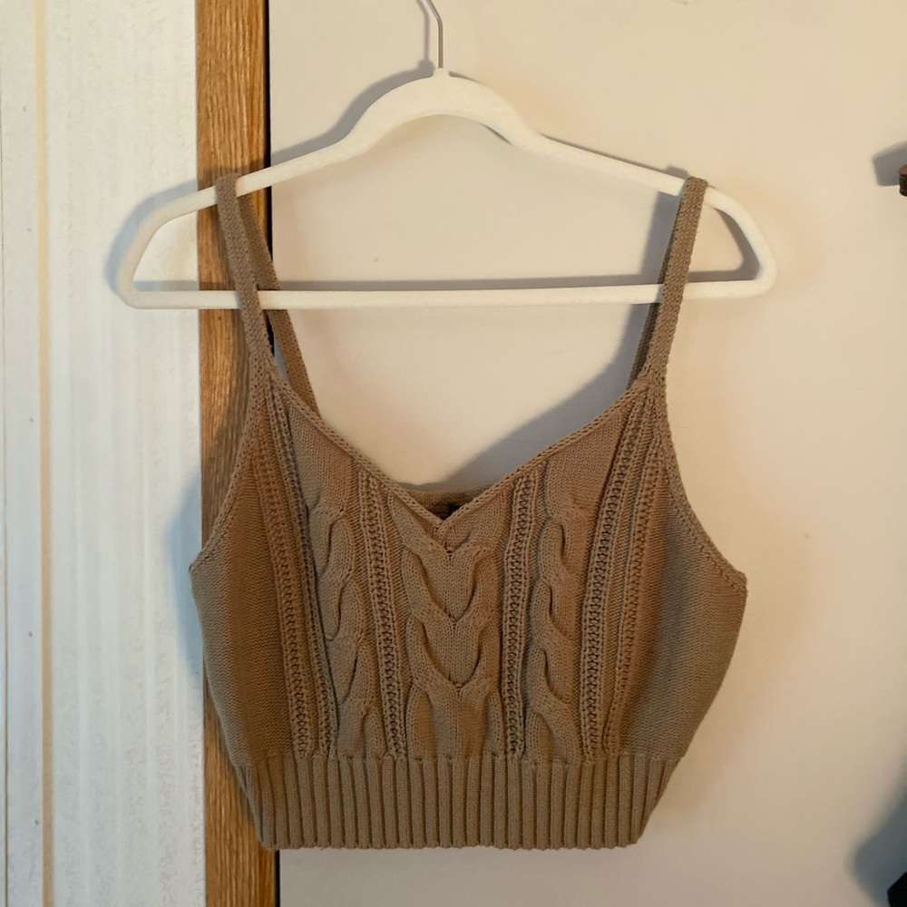 Olive Green TankTop Sweater